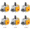 NONE Joystick analogico 3D elettromagnetico Hall di ricambio Bastoncini per pollice effetto Hall ad alta precisione Joystick Rocker per PS4/PS5/Xbox One