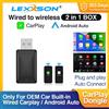 LEXXSON Dongle CarPlay wireless 2in1 Adattatore automatico Android wireless AI Smart Box Sistemi intelligenti per auto per auto con CarPlay cablato