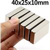 NONE 40x25x10mm Magnete al neodimio super forte N35 NdfeB Blocco imanes magnetici permanenti Magneti potenti Frigorifero
