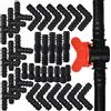 KESLA 30-41 pz 1/2 "Giardino Tubo di Irrigazione Riparazione Estensione Connettori Per Irrigazione a Goccia Kit Accoppiamento Tee Gomito Spina per Tubi da 16mm