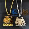 Stylisteel Collana con ciondolo con logo personalizzato Collana con targhetta con immagine personalizzata Collana con catena cubana in acciaio inossidabile Regalo di design personale personalizzato