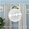 NONE 0. Aste per tende in ferro da 63 pollici/Tangette per tende classiche e versatili con estremità decorative a sfera rotonda, lunghezza 23-87 pollici, set di supporti per tende da parete o da appendere,