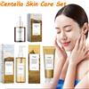 eelhoe Centella Set per la cura della pelle Centella Siero Lavaggio del viso Olio detergente Set per la cura del viso Lenitivo Rinfrescante Liscio Incandescente Essenza per il viso