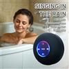 NONE Altoparlante Bluetooth impermeabile IPX4 con luci LED colorate Mini altoparlante Bluetooth portatile a ventosa forte per spettacoli all'aperto