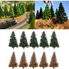 SANMERSEN 10 pz/borsa Modello di Alberi di Pino Modello di Treni Alberi Per Scala HO O OO Scena 4/6/8/10/12 cm