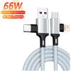 OIITH Cavo USB A 2 in 1 PD con ricarica rapida di tipo C per iPhone 16 15 14 13 11Pro Max iPad Xiaomi Huawei Samsung