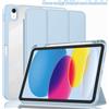 Chenxinyi Per Apple iPad 2025 Custodia con portapenne Tri-Folding Acrilico Trasparente Indietro Smart Cover per iPad 11a generazione 11 pollici A16