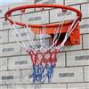 NONE Canestro da basket a parete per carichi pesanti con altezza regolabile, ripiano e rete - Salvaspazio per interni/esterni - Installazione semplice