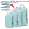 YBXB Borsa portaoggetti da viaggio d'affari comprimibile da 4 pezzi, borsa organizer impermeabile verticale multifunzionale semplice e alla moda