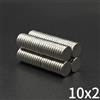 NONE 10/20/50 pezzi 10x2 magnete super forte 10mm x 2mm magnete magnetico rotondo potente disco 10*2 per frigorifero, fai da te, edifici, scientifico