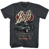bilibili T-shirt grafica da uomo Ritorno al futuro T-shirt nera a maniche corte vestibilità ampia DeLorean Time Machine Biff's Auto Motive Retro Movie