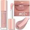 NONE Rossetto lucidalabbra glitterato, tinta labbra idratante idratante tazza antiaderente a lunga durata impermeabile labbra nude carnose alto pigmento