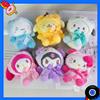 Sanrio Mini Kawaii Sanrio Portachiavi Peluche Kuromi Portachiavi Hello Kitty Peluche Cinnamoroll Portachiavi Borsa Ciondolo Giocattolo Regalo