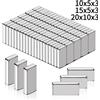 NONE 20-100 Pezzi Magneti Super Potenti 10/15/20mm X 5/10mm X 3mm Magneti a Blocco Quadrati Magneti per Frigorifero Adesivi per Fai da Te