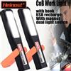 Heinast Lampada da lavoro a LED COB super luminosa con magnete/gancio Lampada da meccanico per garage per auto Torcia ricaricabile Spia di emergenza