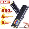 NONE Torcia di Sicurezza Ricaricabile, Luce da Lavoro Magnetica, Torcia Tascabile USB C con Clip, Mini Luce LED di Emergenza ad Alta Potenza