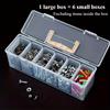 NONE Set di 1/7 Scatole Porta Utensili Multi-Scomparto, Organizzatore per Viti, Chiavi, Accessori Hardware e Giocattoli
