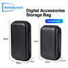 kebidumei Custodia Portatile in EVA per Disco Rigido Esterno M.2/Auricolari/Cavo Dati, Custodia Nera per HDD, Borsa Protettiva per Archiviazione