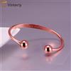 Vinterly Bracciali Vinterly in Rame Puro Magnetici Lucidi Regolabili, Gioielli Magnetici per il Sollievo dal Dolore da Artrite e Anti-Radiazioni