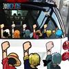 ONE PIECE Adesivi per auto One Piece Anime, adesivi riflettenti impermeabili per lunotto posteriore con personaggi di Luffy e Joe Bassolo, regalo