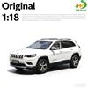 Modellino JEEP Cherokee in scala 1:18 originale di fabbrica, in lega, per ragazzi come giocattolo e per collezionisti adulti.