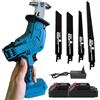OWJHE Sega elettrica a batteria da 100 mm, 3000 giri/min, velocità variabile, per taglio metallo e legno, compatibile con batteria Makita 18V