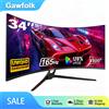 Gawfolk Monitor da Gaming Curvo Ultrawide Gawfolk 34 Pollici, Curvatura 1500R 165hz UWQHD, Schermo Curvo per Computer con FreeSync