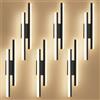 Oraymin Set di 6 Lampade da Parete LED Moderne 12W 40 cm, 3000K 1450LM, Illuminazione Indiretta per Soggiorno, Camera da Letto, Corridoio