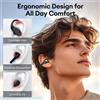 AOC ACD3521 Auricolari Wireless con Clip, Bassi Profondi, Bluetooth 5.4, Cuffie Sportive con Suono Stereo, Cancellazione del Rumore, IPX4