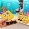 Potdemiel Spazzola per Lavaggio Piatti a Forma di SpongeBob, Accessori da Cucina, Ganci da Parete, Spugna Riutilizzabile per Pulizia