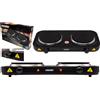 mesko Fornello elettrico Mesko MS 6509, 2 fuochi, 2000W, regolazione della temperatura, Nero