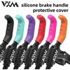 NONE Protezione in Silicone per Leva Freno Bici, Colori Viola, Rosso, Blu, Verde, Rosa, per MTB, BMX, Scooter, Accessori per Biciclette