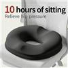 NONE Cuscino Comfort a Ciambella per Seduta, Cuscino per Divano in Memory Foam Anti Emorroidi, Cuscino Massaggiante per Coccige, Cuscino per Sedile Auto, Regali