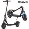 Mankeel Monopattino Elettrico Portatile per Adulti 500W con Doppio Ammortizzatore Anteriore e Posteriore, Batteria, Ruote Pieghevoli da 10'', Leggero per Pendolari