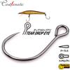 Castfanatic SBL-55 Barbless Big Eye Spinato Più Forte Sharp Ganci Singoli Per Minnow Crankbait Attrezzatura Da Pesca Accessori