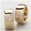 YoYo Orecchini a Cerchio Larghi con Zirconia Sintetica dal Design Classico e alla Moda per Donne, Gioielli Semplici e Personalizzati Placcati Oro per Feste e Festival