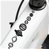 NONE Adesivi per Bicicletta Galaxy Impermeabili Resistenti ai Raggi UV in PET Tema Spaziale 5 Modelli di Pianeti per Telaio e Forcella di Mountain Bike Ciclismo all'Aperto