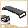 HGTUGO Supporto per Monitor con Porte USB 3.0, Organizzatore da Scrivania, Accessorio per Ufficio, Riduce l'Affaticamento di Collo e Schiena