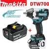 Makita Avvitatore elettrico brushless Makita DTW700 18V, trapano avvitatore a batteria, utensile elettrico ad alta coppia, chiave dinamometrica