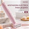 ENCHEN Rasoio Elettrico a Lamina Enchen A2 per Donne, Rimozione Peli Corporei, Rosa, Impermeabile IPX6, Ricaricabile USB-C, Portatile