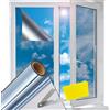 NONE Pellicola isolante solare 300x75 cm per la casa, protezione solare UV, effetto specchio oscurante, pellicola per finestre per casa, ufficio, balcone, facile installazione, autoadesiva, risparmio
