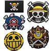 ONE PIECE Toppe Ricamate One Piece Luffy, Distintivi per Vestiti, Toppe Termoadesive, Toppe Magiche Microchapter per Zaini, Gilet, Cappelli, Regali