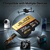 NONE Scheda Micro SD Extreme A1 4K ad Alta Velocità 190MB/s, Scheda di Memoria TF Flash per Droni, Telefoni, Dash Cam, Compatibile con Sony RX100