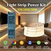 LOLYJH Set di Strisce LED COB Ultra Sottili 12V 24V con Trasformatore e Cavo a 2 Pin per Illuminazione Lineare di Casa, Armadi e Progetti di Ingegneria