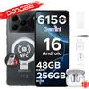 DOOGEE Note56 Plus VIP Edition Android 16 Gemini AI, batteria da 6150 mAh, 48 GB di RAM (6 + 42), 256 GB di ROM, telefono cellulare