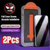 NONE 2 Pezzi Protezione Schermo Premium per iPhone 17 16 15 14 13 12 11 Pro Max in Vetro Temperato Copertura Completa Facile Installazione Anti-Polvere Privacy