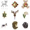 trsince Squisiti spille in smalto, gatti, orsi, tartarughe e altre spille decorative, perfette per collezionisti e amanti degli animali.