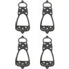 MAGICLULU Ramponcini da 4 Pezzi per Scarpe da Alpinismo Antiscivolo in Gomma e Metallo, Flessibili e Facili da Applicare, Adatti per Escursionismo e Attività Outdoor, Taglia 35-40