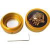 Hellery Porta Gesso Rotondo per Stecca da Biliardo, Portatile, Accessorio per Stecca da Biliardo E Snooker, Oro