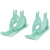 SheerFaring 2 Pezzi Slittino Neve Bambini Tavola PP Sled Bambini Adatto a Discese Prato Sabbia Giardino Esperienza Invernale Cortile Esterno Regalo, Verde
